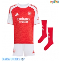 Camisa de time de futebol Arsenal Gabriel Jesus #9 Replicas 1º Equipamento Infantil 2025-26 Manga Curta (+ Calças curtas)